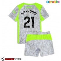 Otroške Nogometnih dresov Manchester City Rayan Ait-Nouri #21 Tretji 2025-26 Kratki rokavi (+ hlače)